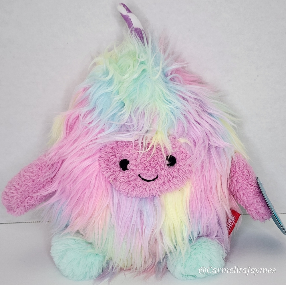 Colorful Plush Toy with Pastel Fur